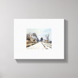 Lienzo Claude Monet La route de Versailles à Louvecienne