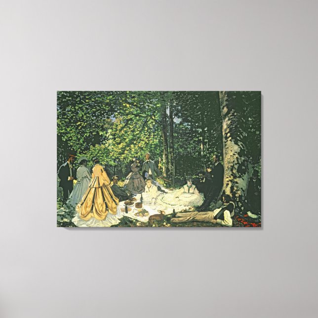 Lienzo Claude Monet | Le Dejeuner sur l'Herbe, 1865-1866 (Anverso)