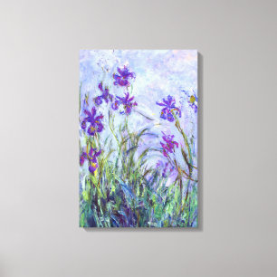 Lienzo Claude Monet - Lilas Irises / Iris Lilas