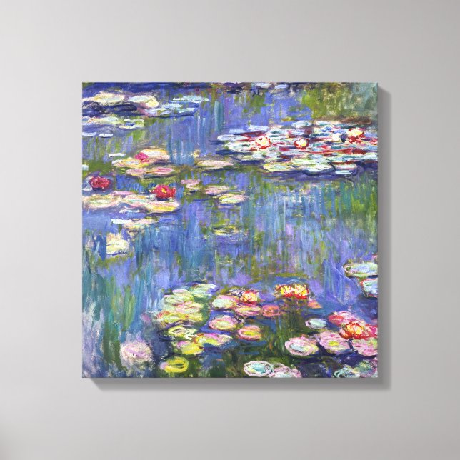 Lienzo Claude Monet - Lilies de agua / Nympheas (Anverso)