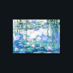 Lienzo CLAUDE MONET - LÍNEAS de agua<br><div class="desc">CLAUDE MONET - Niveles de agua Aceite sobre lienzo; reproducción</div>