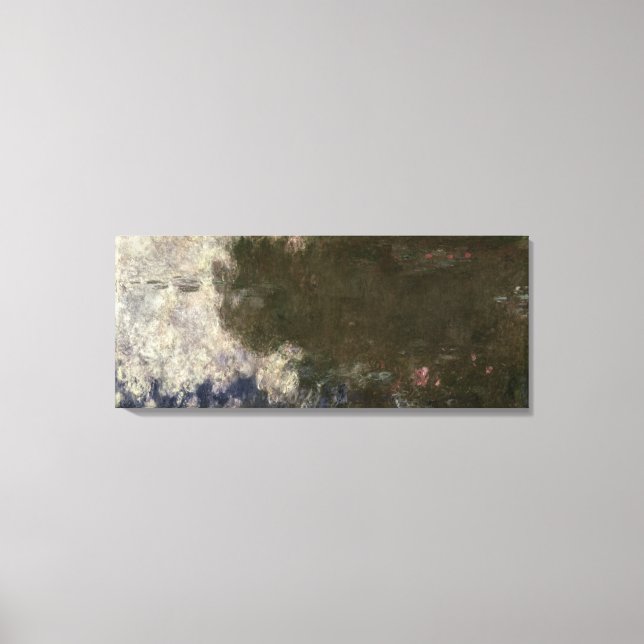 Lienzo Claude Monet | Los Waterlilies The Clouds, 1914-18 (Anverso)
