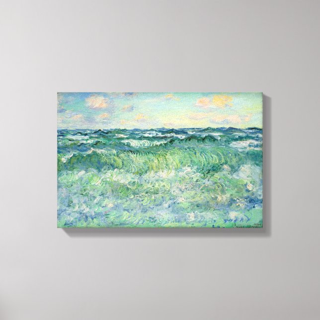 Lienzo Claude Monet Marine Pourville Francia 17X11.25" (Anverso)