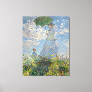 Lienzo Claude Monet: Mujer con Parasol Madame Monet 1875