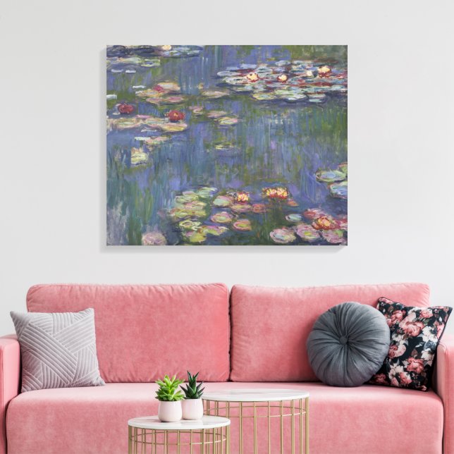 Lienzo Claude Monet Nenúfares (Insitu (Sala de estar))
