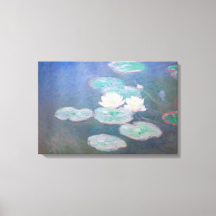 Lienzo Claude Monet - Nenúfares, Efecto de Tarde