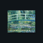 Lienzo Claude Monet - Nieves por el agua y puente japonés<br><div class="desc">Water Lilies y el Puente Japonés por Claude Monet, 1899. Claude Monet fue fundador de la pintura impresionista francesa, y el profesional más consistente y prolífico de la filosofía del movimiento de expresar las propias percepciones antes que la naturaleza, especialmente cuando se aplicaba a la pintura de paisaje al aire...</div>