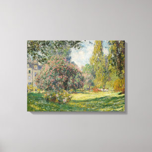 Lienzo Claude Monet  Paisaje: El Parque Monceau