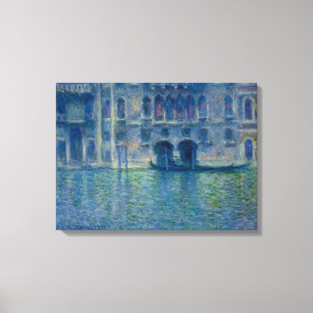 Lienzo Claude Monet – Palazzo da Mula in Venice – 1908 (Anverso)