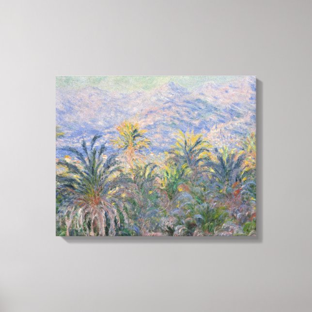 Lienzo Claude Monet | Palmeras de Bordighera (Anverso)