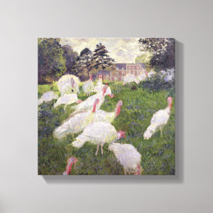 Lienzo Claude Monet   Pavos en el Chateau de Rottembourg