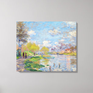 Lienzo Claude Monet - Primavera junto al Sena