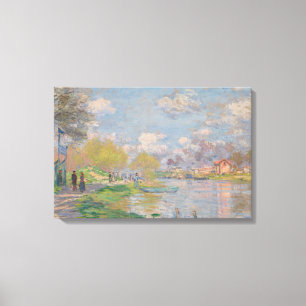 Lienzo Claude Monet - Primavera por el Sena