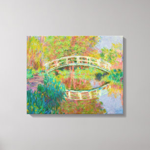 Lienzo Claude Monet - Puente de futbol japonés, Giverny