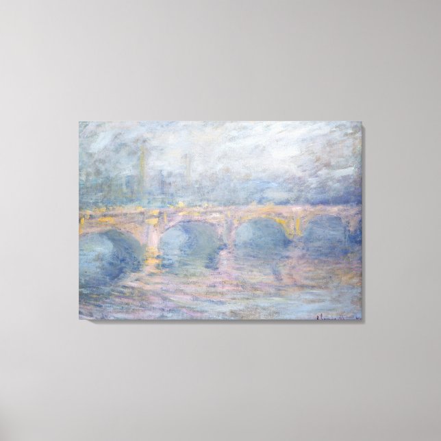 Lienzo Claude Monet | Puente Waterloo, Londres, en Sunset (Anverso)