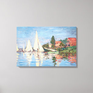 Lienzo Claude Monet - Regatas en Argenteuil