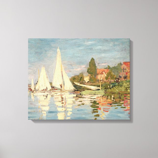 Lienzo Claude Monet | Regatta at Argenteuil, c.1872 (Anverso)