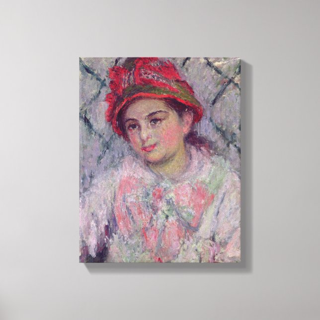 Lienzo Claude Monet | Retrato de Blanche Hoschede (Anverso)