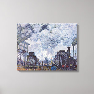 Lienzo Claude Monet - santo Lazare de Gare en París