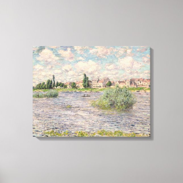 Lienzo Claude Monet | Sena en Lavacourt (Anverso)