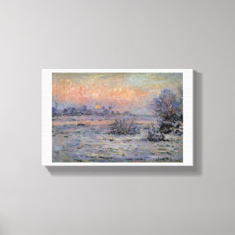 Lienzo Claude Monet Soleil d'hiver à Lavacourt Wintersun