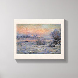 Lienzo Claude Monet Soleil d'hiver à Lavacourt Wintersun