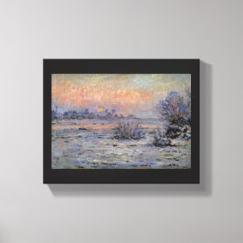 Lienzo Claude Monet Soleil d'hiver à Lavacourt Wintersun