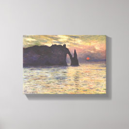 Lienzo Claude Monet – The Cliff Étretat – Sunset – 1883
