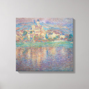 Lienzo Claude Monet - Vetheuil, atardecer