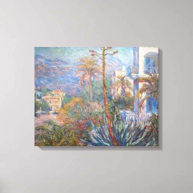 Lienzo Claude Monet - Villas en Bordighera (Anverso)