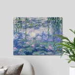 Lienzo Claude Monet Water Lilies<br><div class="desc">Poster de Water Lilies pintura de arte fino del paisaje natural botánico por Claude Monet</div>