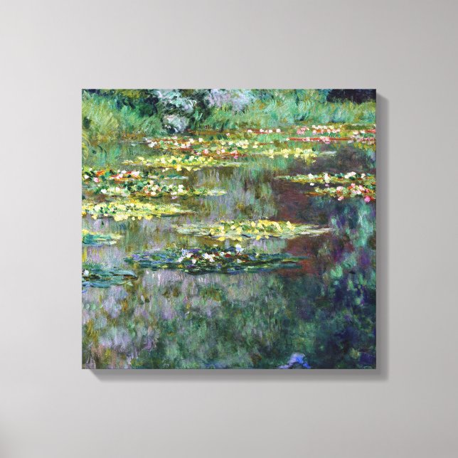 Lienzo Claude Monet Water Lilies (Anverso)