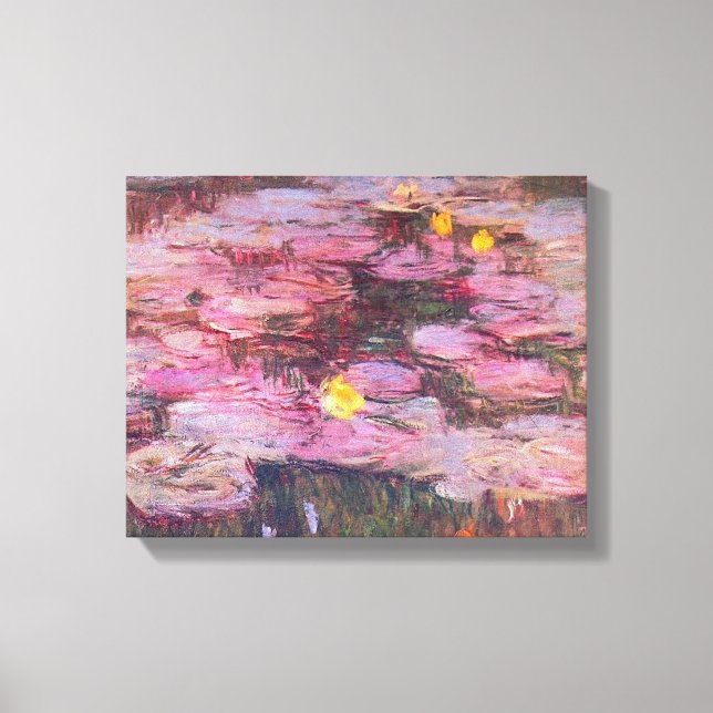 Lienzo Claude Monet - Water Lilies 1917 (Anverso)