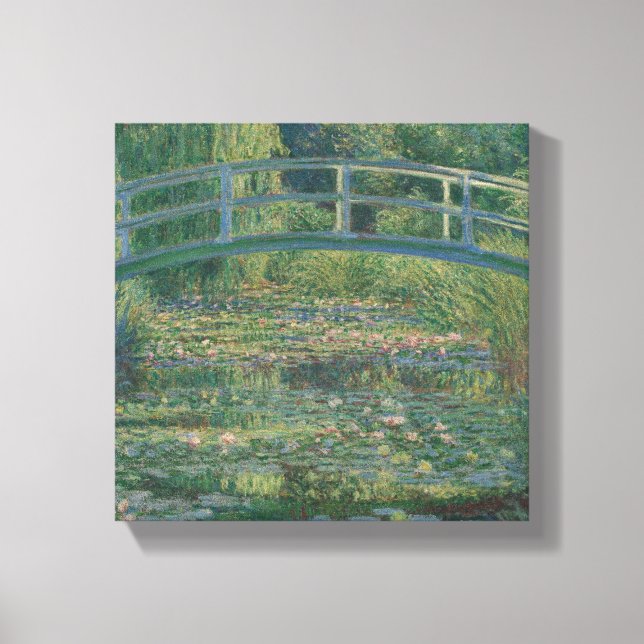Lienzo Claude Monet Water-Liliy Pond – Japanese bridge (Anverso)