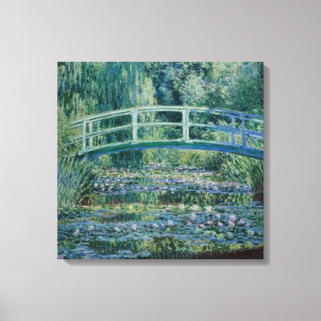 Lienzo Claude Monet Water-Liliy Pond – Japanese bridge (Anverso)