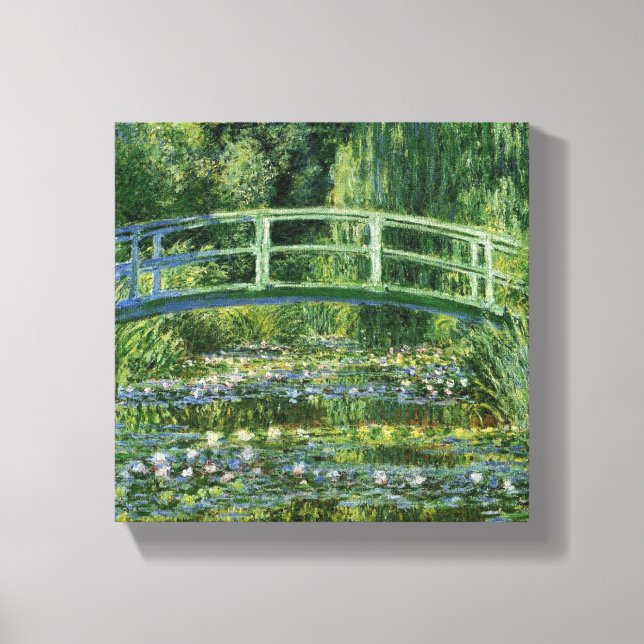 Lienzo Claude Monet Water-Liliy Pond – Japanische Brücke (Anverso)