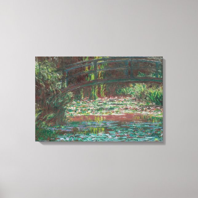Lienzo Claude Monet - Water Lily Pond (Anverso)