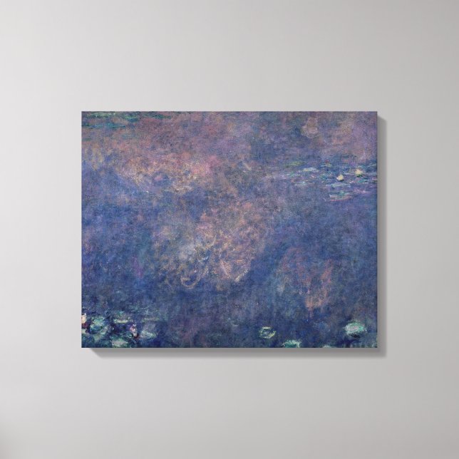 Lienzo Claude Monet | Waterlilies: Centro de Willows para (Anverso)
