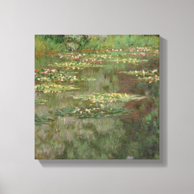 Lienzo Claude Monet | Waterlilies o Water Lily Pond (Anverso)
