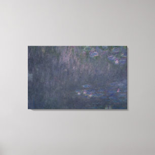 Lienzo Claude Monet   Waterlilies: Reflexiones de árboles