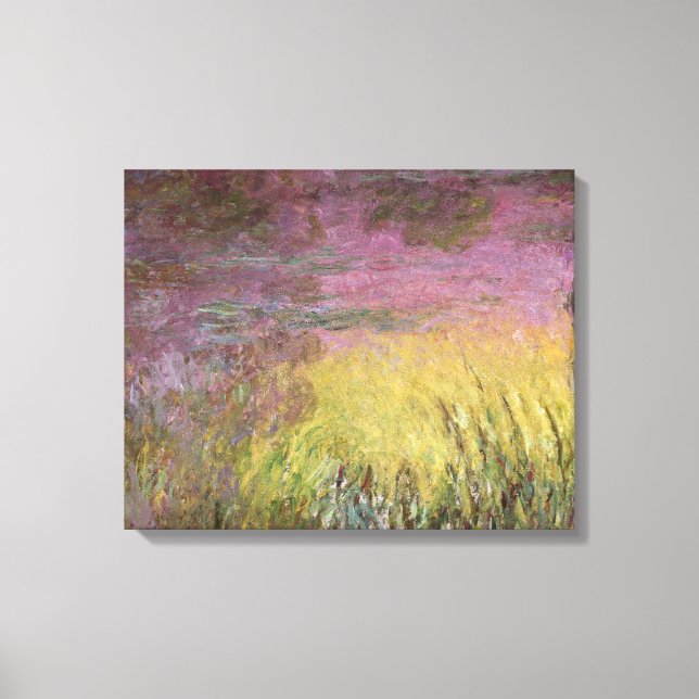Lienzo Claude Monet | Waterlilies Sunset, 1915-26 (Anverso)