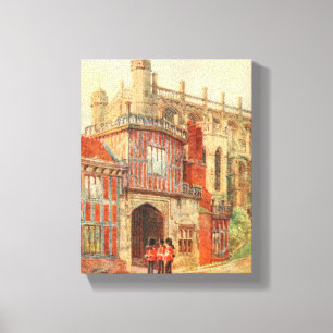 Lienzo Claustros de herradura, castillo de Windsor,