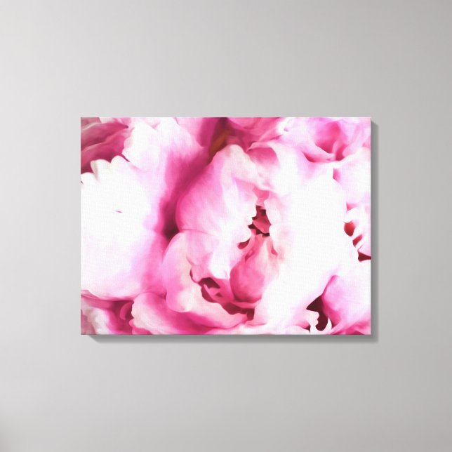 Lienzo Clausura de una pintura de peones rosados (Anverso)