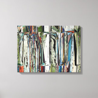 Lienzo Claves de piano abstractas
