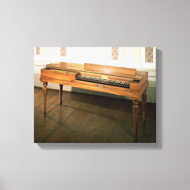 Lienzo Clavichord, alguna vez propiedad de Franz Joseph H (Anverso)