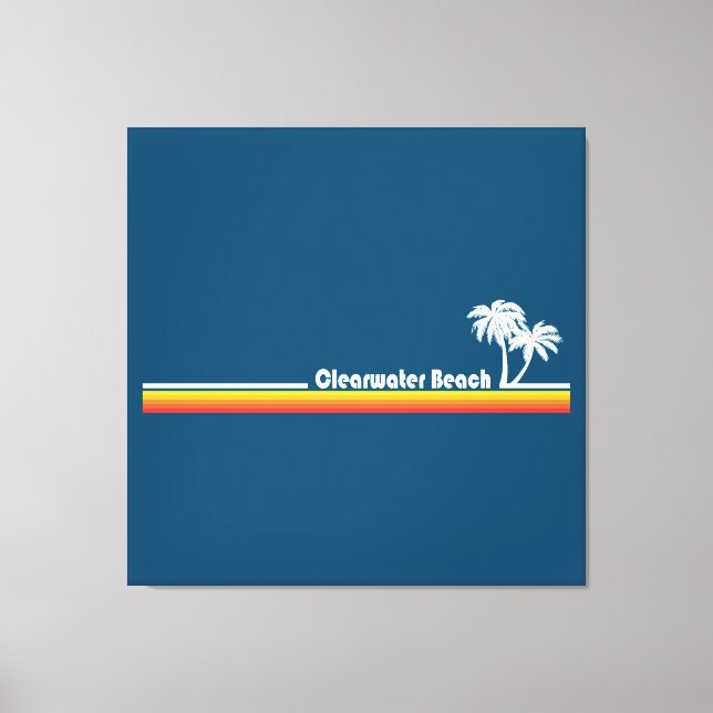 Lienzo Clearwater Beach Florida (Anverso)