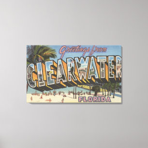 Lienzo Clearwater, Florida - Grandes Escenas de letras 2