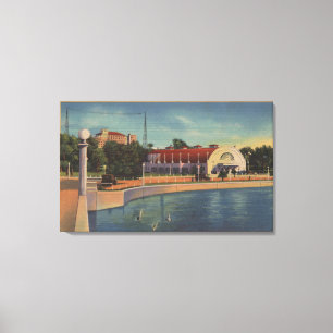 Lienzo Clearwater, Florida - Vista de la Municipalidad