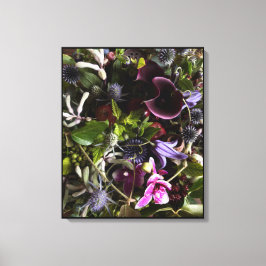Lienzo Clematis & Blue Floral Botanical Canvas Art 