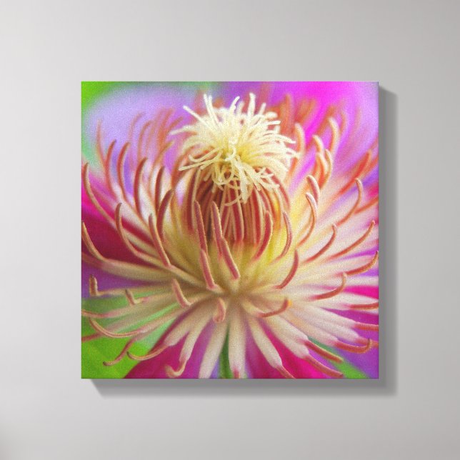 Lienzo Clematis I (Anverso)